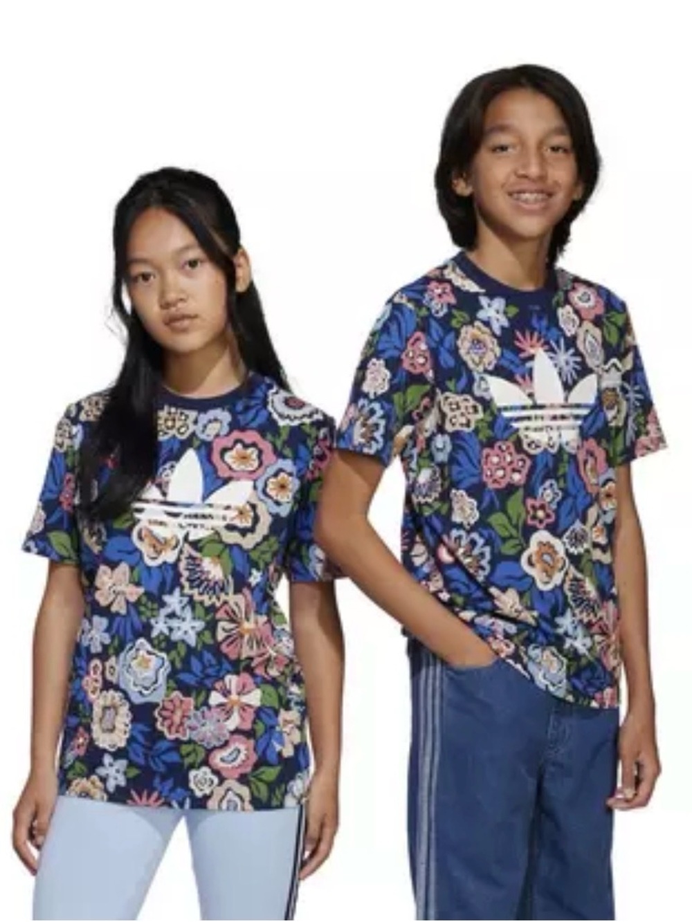 adidas Originals x Liberty London Unisex Tee in All Over Floral Print 11-12Y - Picture 2 of 8